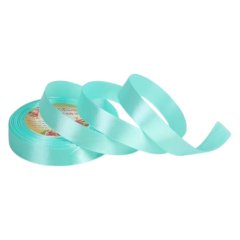 Лента для декора и упаковки Атласная Бирюзовая 