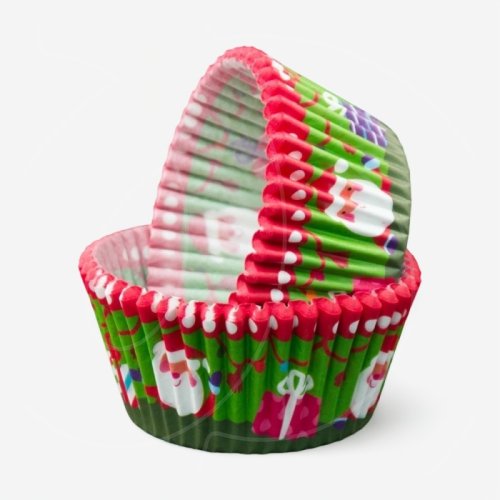 Капсула бумажная Санта с подарками D50 H35 40 шт 830330