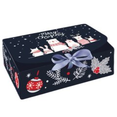 Коробка для сладостей "Рождественский лес" 13,5х11,5х5 см КУ-438