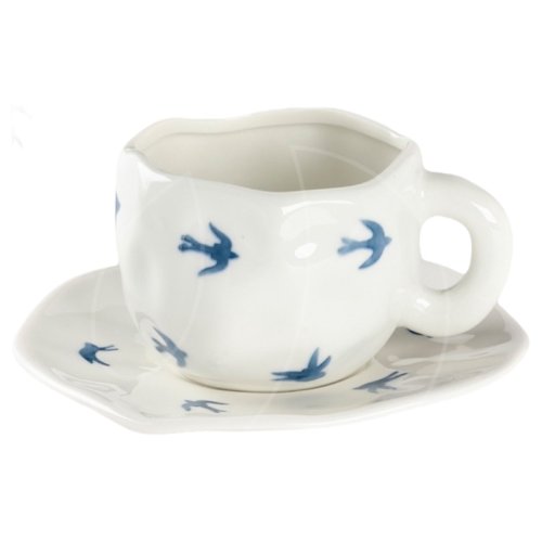 Набор чашка и блюдце керамика "Ласточки" 10663002