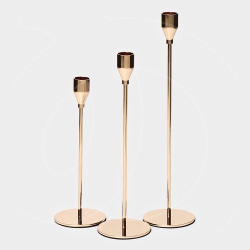 Подсвечник металлический "Классика" Золото 32,5х8 см 9899805