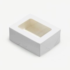 Коробка для сладостей белая 10х8х4 см 25 шт ForG TABOX PRO 300 W ST