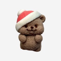Фигурка из шоколадной глазури "Мишка Санта мини" 