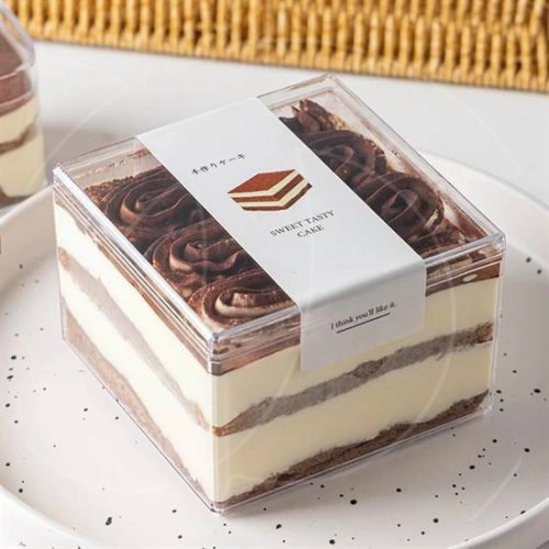 Креманка пластиковая с крышкой 9,5х9,5х6,4 см 