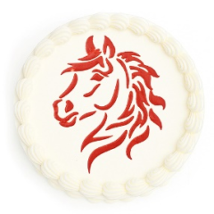 Трафарет кулинарный "Лошадь" 14 см 