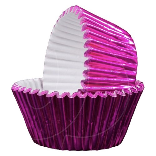 Капсула бумажная Розовая металлик D50 H35 40 шт 830308