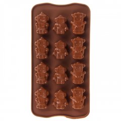 Форма силиконовая для шоколада "Роботы" 1063396