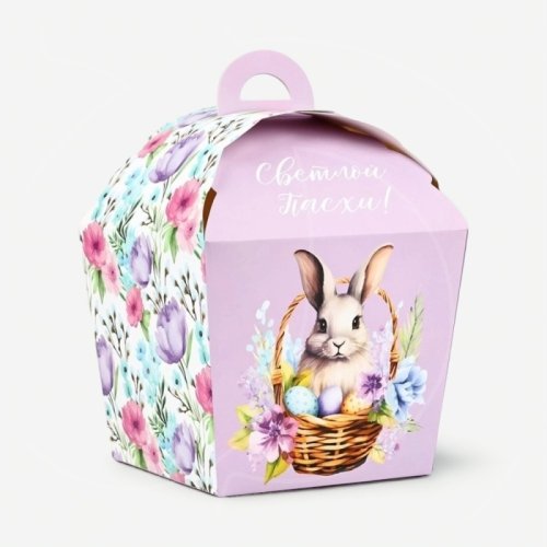 Коробка для торта/кулича "Светлой Пасхи" 17х17х20 см 10553549