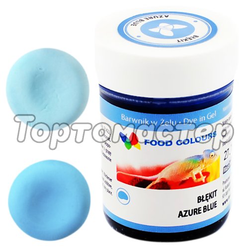 Краситель пищевой гелевый водорастворимый Food Colours Голубой 35 г WSG-060
